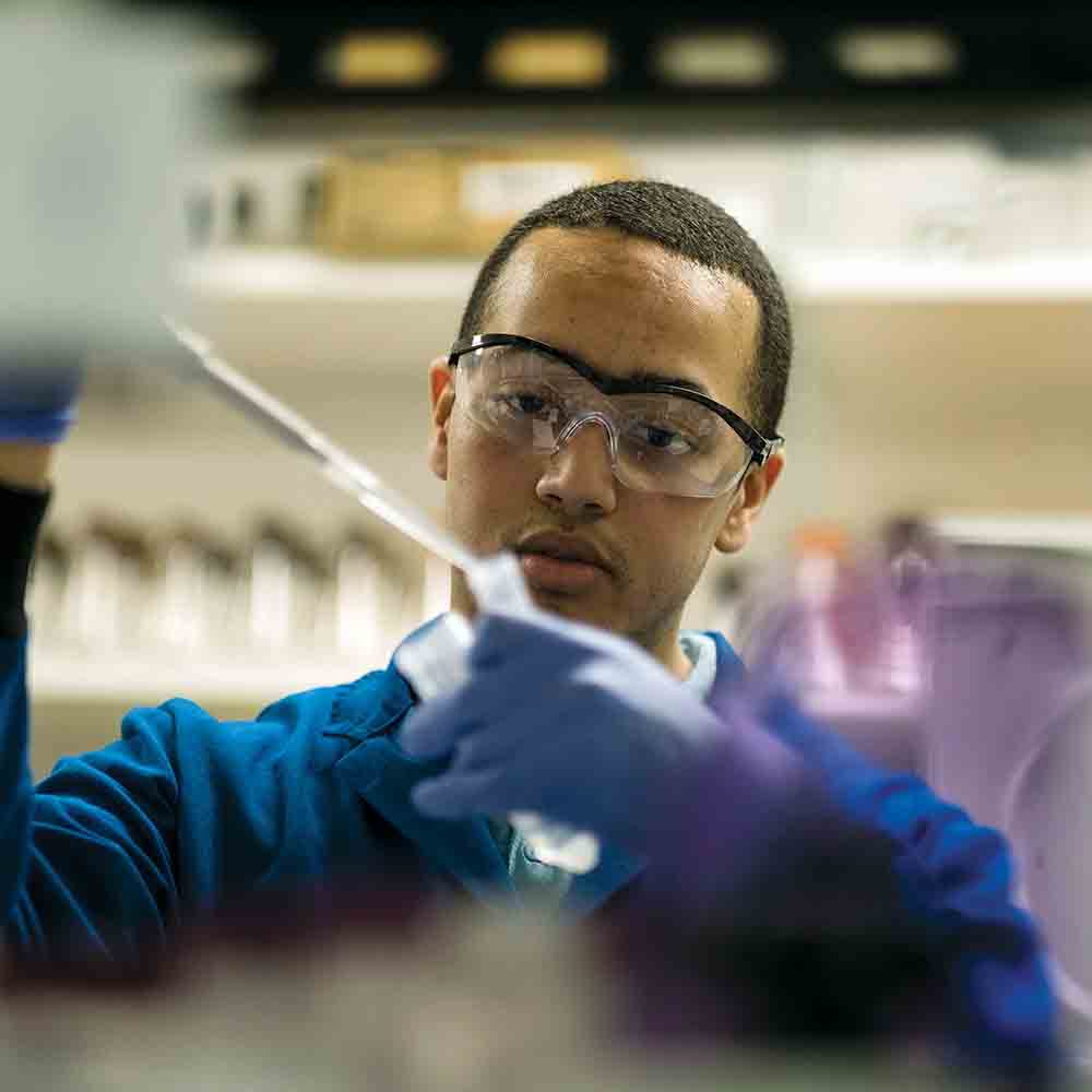 The Texas Education Consortium for Male Students of Color works to improve opportunities for young men of color. Alex Moon-Walker is studying to become a research professor.