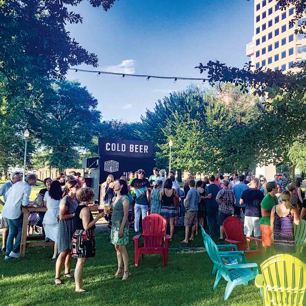 Innovate Memphis Fourth Bluff Fridays present a pop-up beer garden with free music in Memphis Park, a Reimagining the Civic Commons site.
